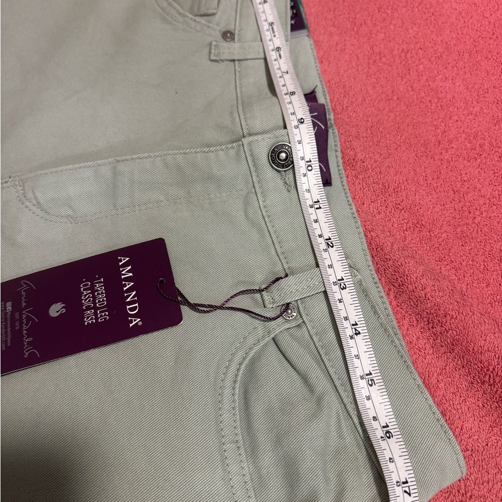 Gloria Vanderbilt Straight Leg Jeans in Mint - Picture 7 of 10